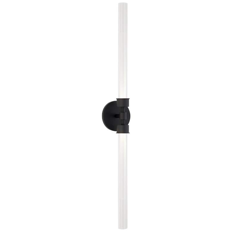 Image 3 Linger 32 1/4 inch High Nightshade Black 2-Light LED Wall Sconce more views