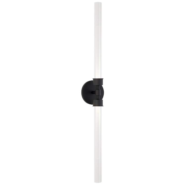 Image 3 Linger 32 1/4" High Nightshade Black 2-Light LED Wall Sconce more views