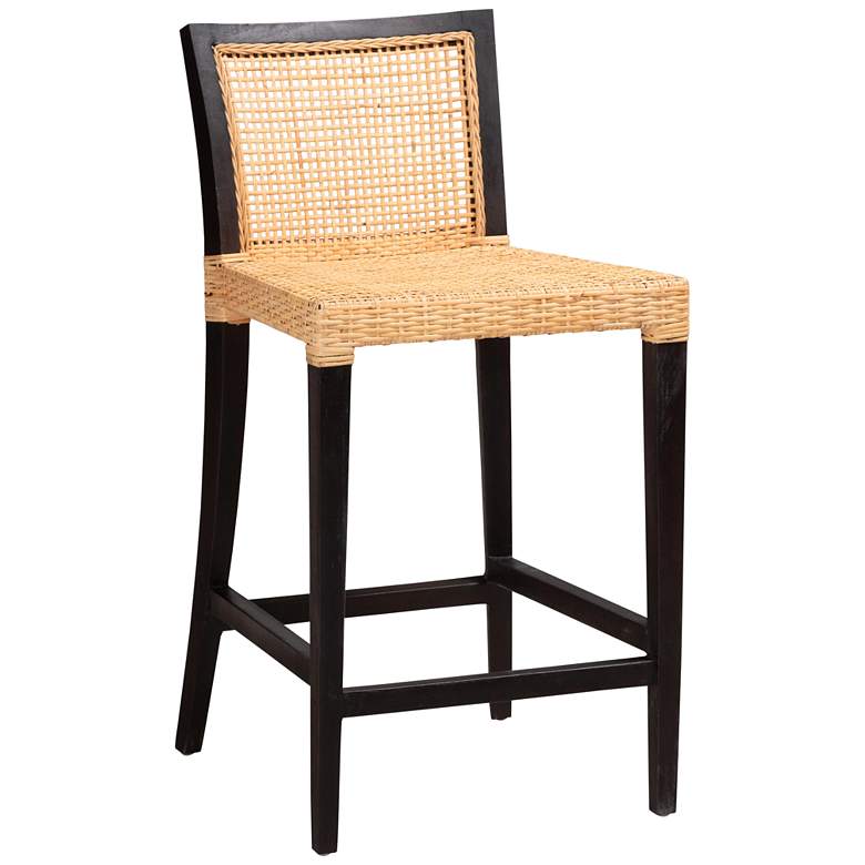 Image 2 Lingga Bohemian Wood Counter Stool