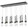 Link 10-Light Clear Rectangular Pendant - Oil Rubbed Bronze - Clear