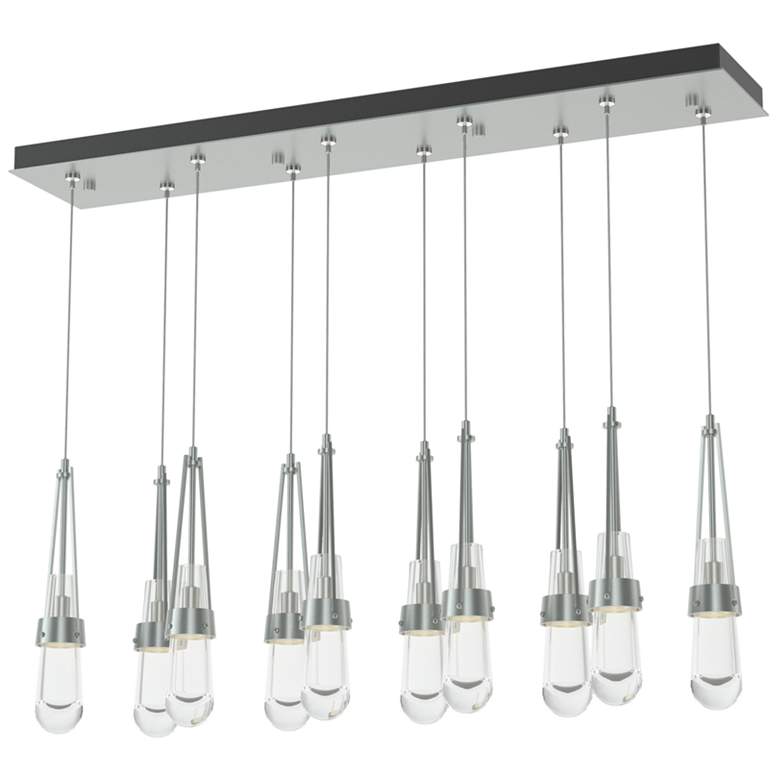 Image 1 Link 10-Light Clear Rectangular Pendant - Platinum - Clear