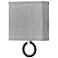 Link 11 3/4" High Nickel with Heather Gray Shade Wall Sconce