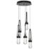Link 13" Wide 5-Light Oil Rubbed Bronze Long Pendant With Clear Glass 