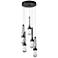 Link 13" Wide 5-Light Oil Rubbed Bronze Pendant With Clear Glass