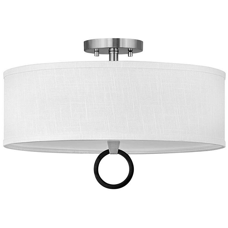 Image 1 Link 18" Wide Nickel Ceiling Light by Hinkley Lighting