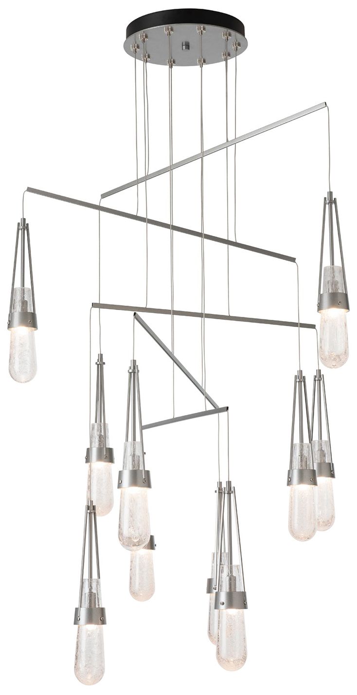 Link 35" Wide 10-Light Sterling Pendant - Made to Order