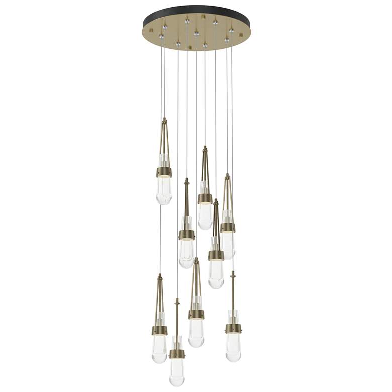 Image 1 Link 9-Light Clear Round Pendant - Gold - Clear