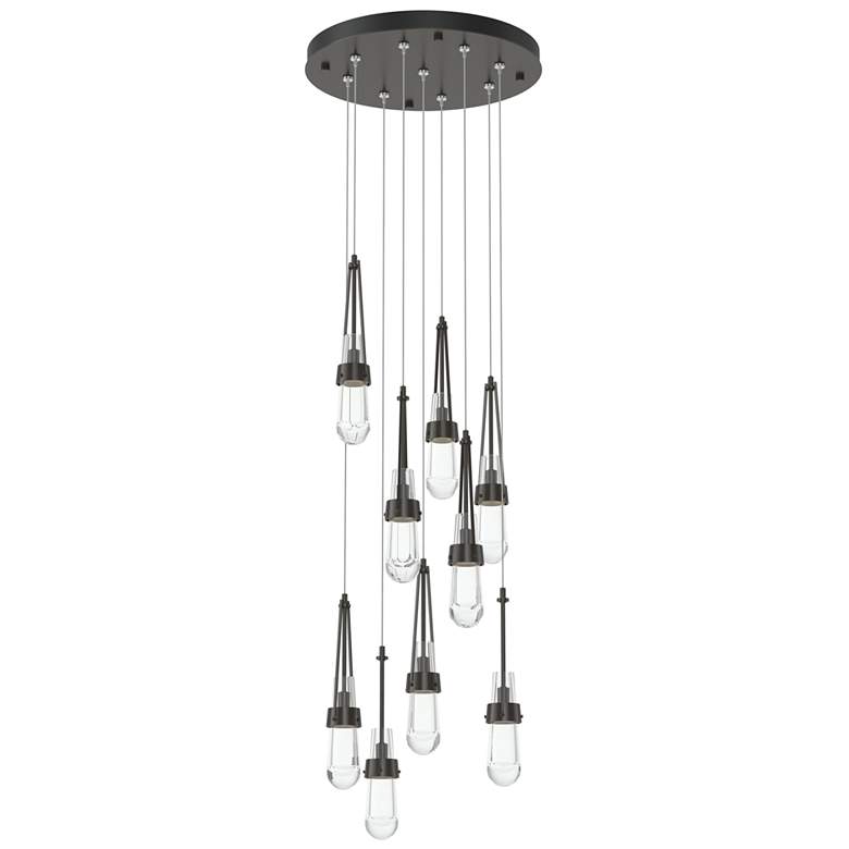Image 1 Link 9-Light Clear Round Pendant - Oil Rubbed Bronze - Clear