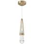 Link Clear Glass Low Voltage Mini Pendant - Modern Brass - Clear Glass