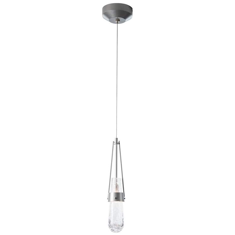Image 1 Link Low Voltage Mini Pendant - Sterling Finish -Bubble Glass - Standard