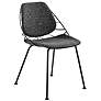 4_Linnea Black Fabric Side Chairs Set of 2 more views