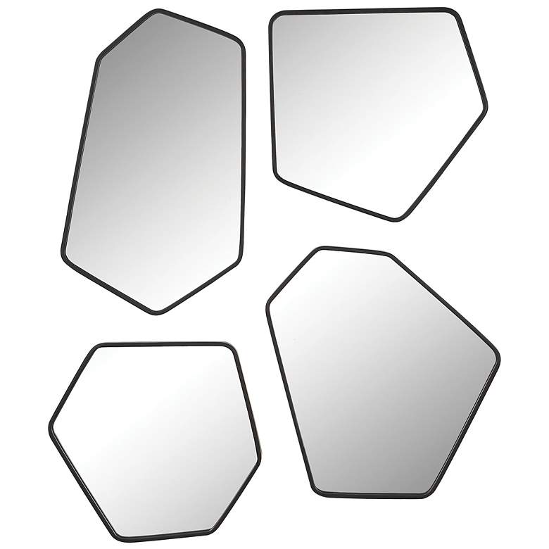 Image 2 Linneah Black Set of 4 Mirrors