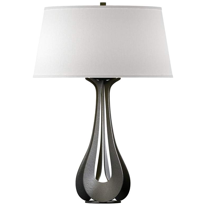 Image 1 Lino 25.3" High Natural Iron Table Lamp With Flax Shade