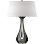 Lino 25.3" High Natural Iron Table Lamp With Flax Shade