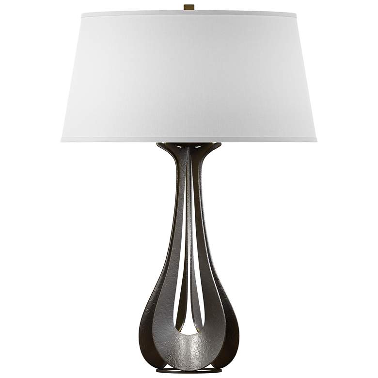 Image 1 Lino 25.3" High Oil Rubbed Bronze Table Lamp With Natural Anna Shade