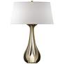 Lino 25.3" High Soft Gold Table Lamp With Flax Shade