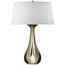 Lino 25.3" High Soft Gold Table Lamp With Natural Anna Shade