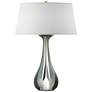 Lino 25.3" High Vintage Platinum Table Lamp With Natural Anna Shade