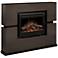 Linwood Gray Rift Modern Indoor Electric Fireplace