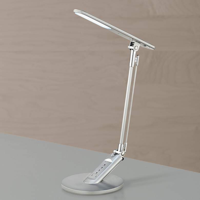 Image 1 Linx Silver LED Desk Lamp