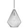 Linz 1 Light Nordic Gray with Polished Chrome Accents Pendant