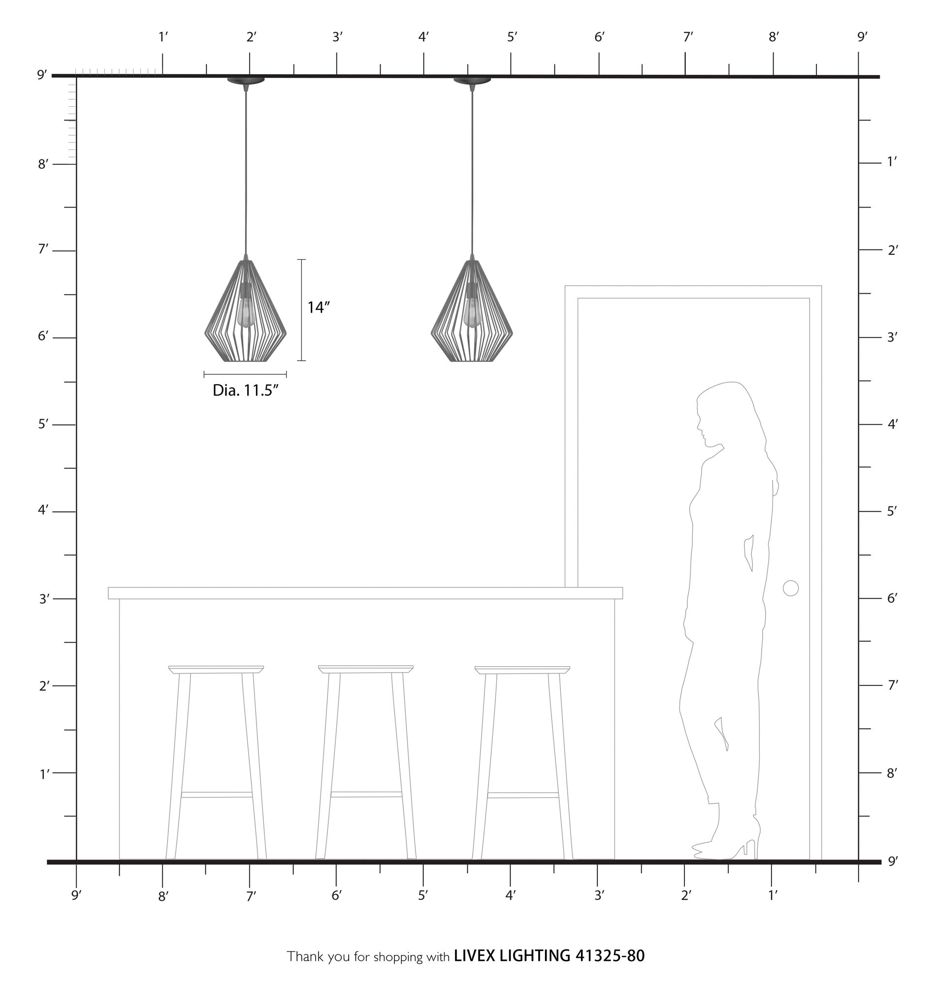 Linz 1 Light Nordic Gray with Polished Chrome Accents Pendant