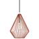 Linz 1 Light Shiny Red with Polished Chrome Accents Pendant