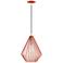 Linz 11 1/2" Wide Shiny Red Steel Mini Pendant