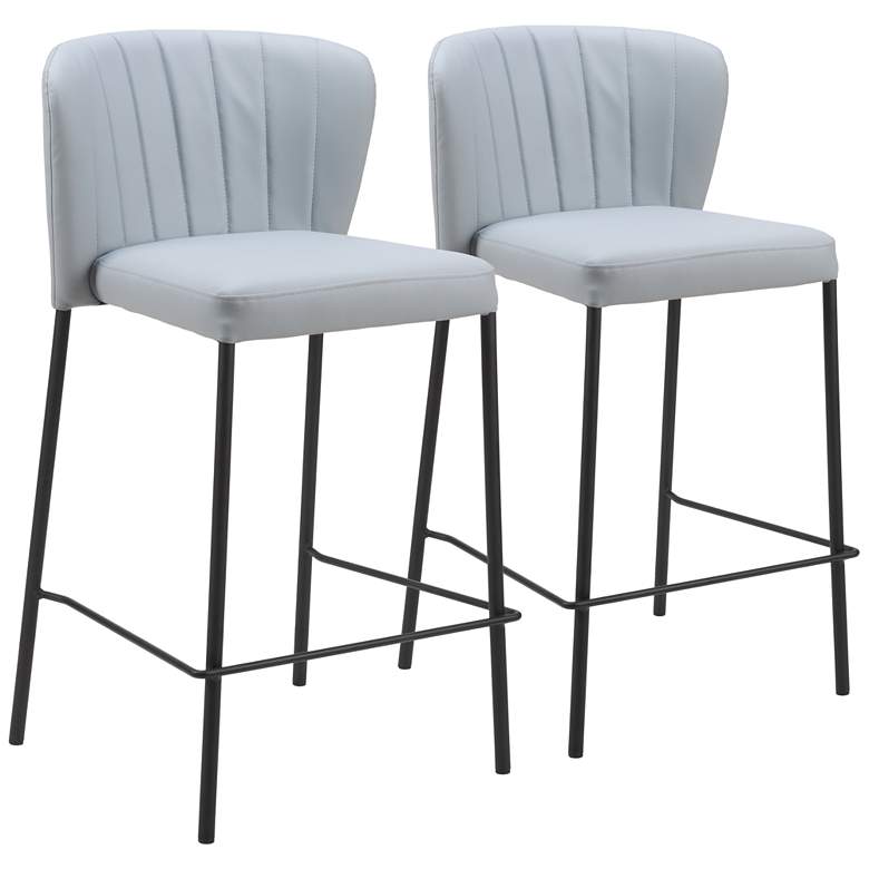 Image 1 Linz Counter Stool (Set of 2) Gray