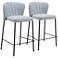 Linz Counter Stool (Set of 2) Gray