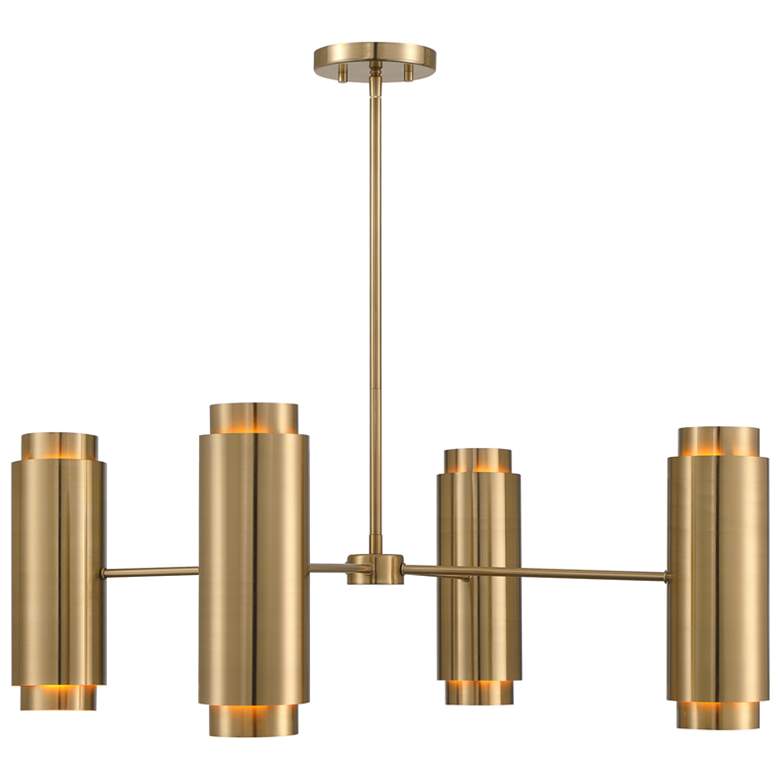 Image 1 Lio 8-Light Chandelier in Noble Brass by Breegan Jane