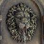 Lion Face Gray 2 Tier Fountain with LED Light
