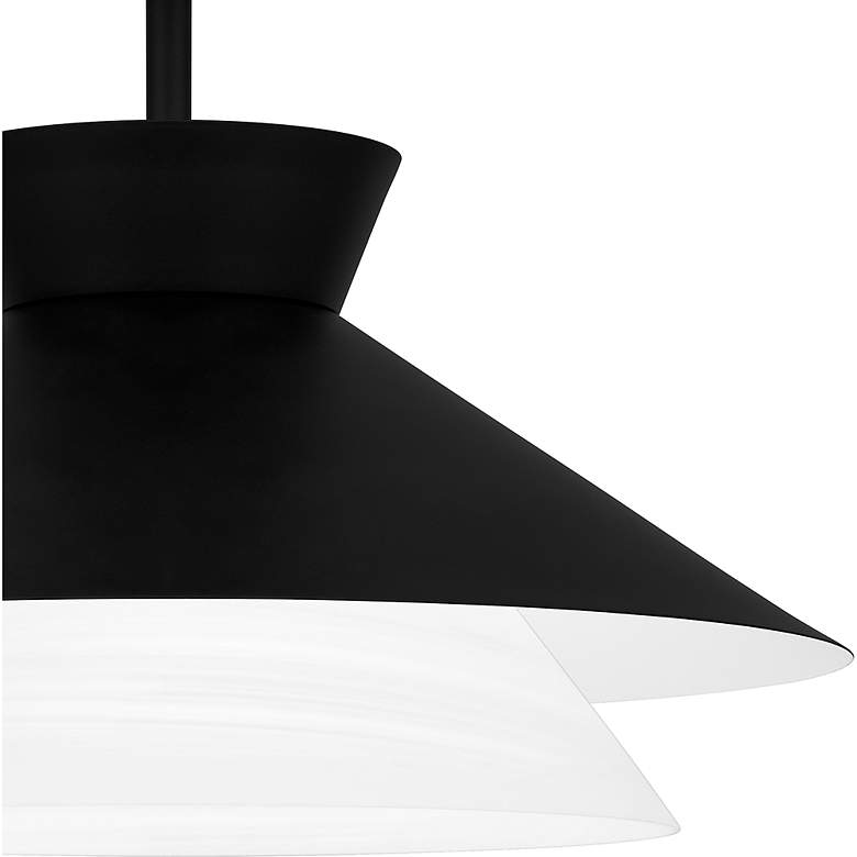 Image 7 Lionel 1-Light Matte Black Semi-Flush Mount Light more views