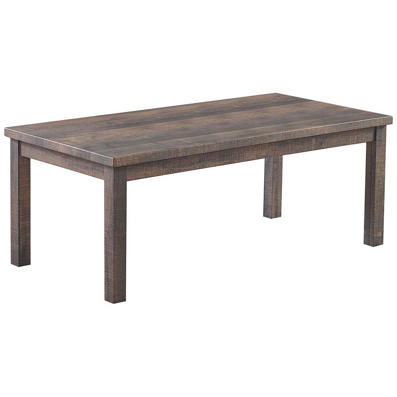 Image 5 Lionne Rustic Natural Wood 3-Piece Coffee Table Set more views