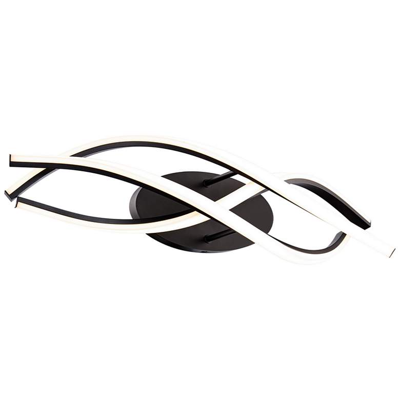 Image 2 Lior 6.88"H x 28.63"W 1-Light Linear Bath Bar in Black