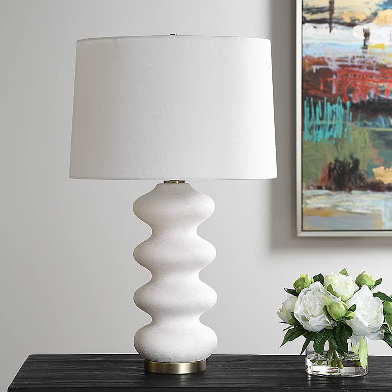 Image 3 Liora 26 1/4" White Porcelain Table Lamp more views
