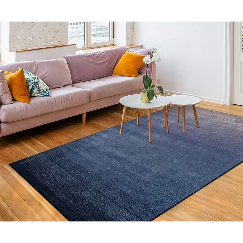 Image 1 Liora Manne Arca 920633 42"x66" Denim Ombre Wool Area Rug