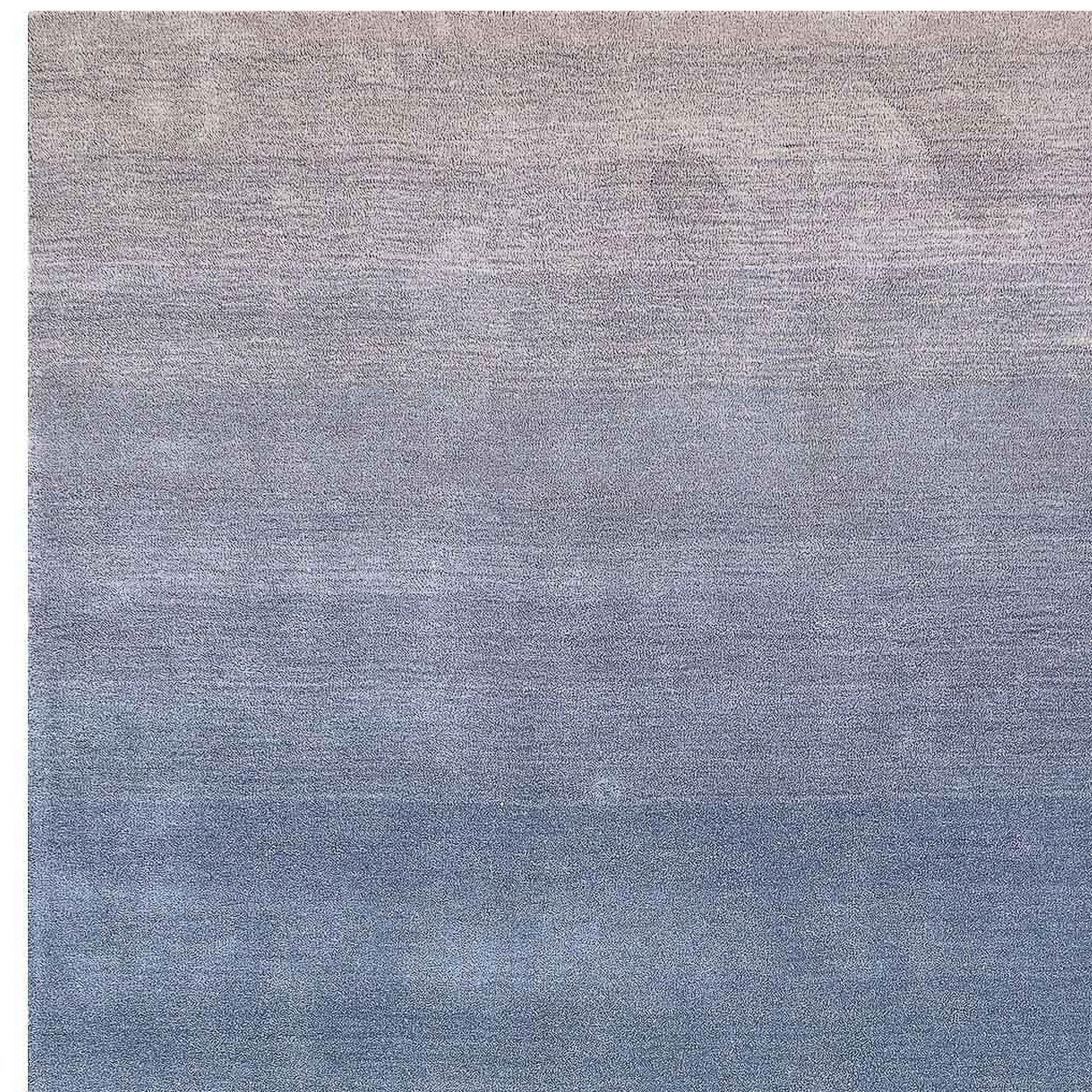 Liora Manne Arca 920633 Denim Ombre Wool Area Rug 526J0 Lamps Plus