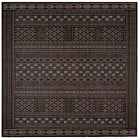 Image1 of Liora Manne Avena Panel Stripe Indoor/Outdoor Rug Midnight 7'10" S