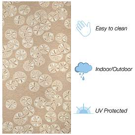 Image4 of Liora Manne Capri Sea Biscuit Indoor/Outdoor Area Rug Natural 2'6"x4' more views