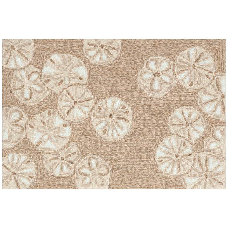 Image 1 Liora Manne Capri Sea Biscuit Indoor/Outdoor Area Rug Natural 2'x3'