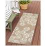 Thumbnail2 of Liora Manne Capri Sea Biscuit Indoor/Outdoor Area Rug Natural 2'x5' more views