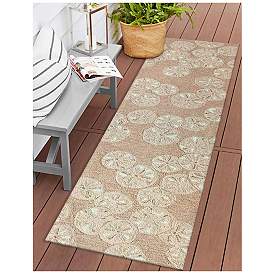 Image3 of Liora Manne Capri Sea Biscuit Indoor/Outdoor Area Rug Natural 2'x8' more views