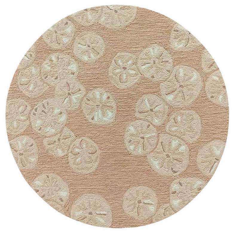 Image 1 Liora Manne Capri Sea Biscuit Indoor/Outdoor Area Rug Natural 3' Round