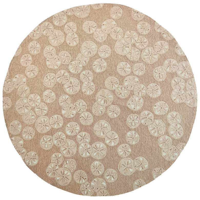 Image 1 Liora Manne Capri Sea Biscuit Indoor/Outdoor Area Rug Natural 8' Round
