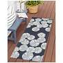 Thumbnail3 of Liora Manne Capri Sea Biscuit Indoor/Outdoor Area Rug Navy 2'x5' more views