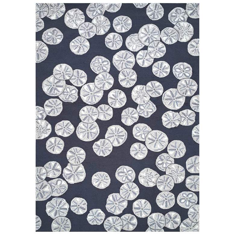 Image 1 Liora Manne Capri Sea Biscuit Indoor/Outdoor Area Rug Navy 3'6"x5'6"