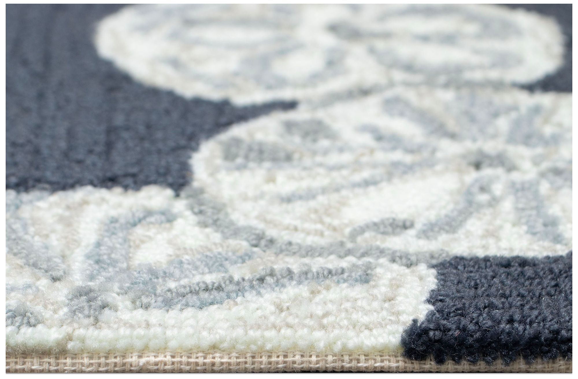 Image 7 Liora Manne Capri Sea Biscuit Indoor/Outdoor Area Rug Navy 7'6"x9& more views