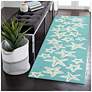Thumbnail1 of Liora Manne Capri Starfish Indoor/Outdoor Area Rug Aqua 2'x5'