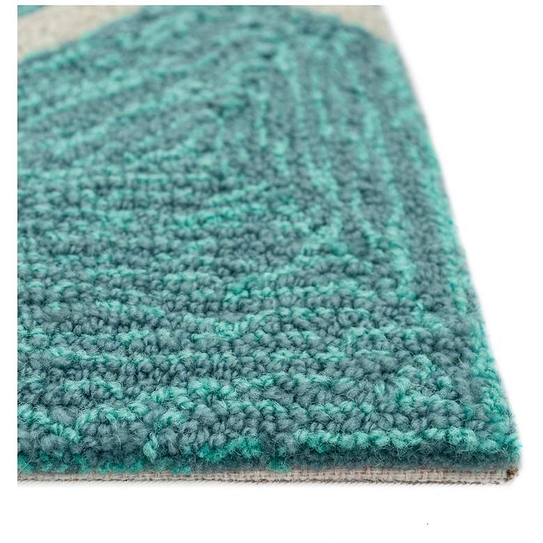 Image 7 Liora Manne Capri Starfish Indoor/Outdoor Area Rug Aqua 2'x5' more views